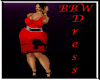 BBW Red Poodle Skirt