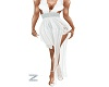 Z- White Sassy Dress