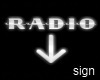 Chrome Radio sign