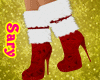 red xmas boots