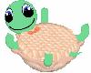 Poseless turtle pillow