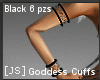 [JS] Goddess Black Cuffs