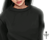 ☨ black crewneck