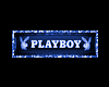 Blue playboy tag