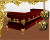 red gold Couch