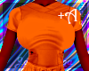 Scrub top +A orange
