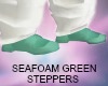 SEAFOAM GREEN STEPPERS