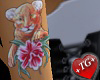 +TG+ Flower Tiger Tattoo