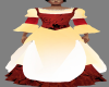 Ivory Red Barmaid Dress