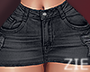 Winter Denim Skirt BLK