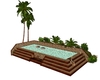 Brown relaxing pool