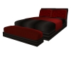 poseless bed red black