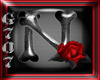 [G] Letter N with rose