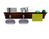 Pots and pans rack