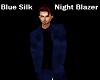 Blue Silk Night Blazer