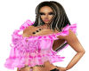 BDD Pink Ruffle Top