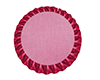 Pink Rug with Ruffles