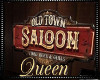 !Q Saloon Sign