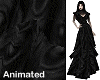 dripping black gown - F