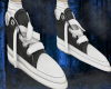gray n white shoes <3