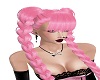 LP pink hair trecce