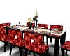 Red leather anim dining