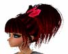 Red Updo with Red Bow