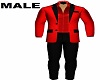 Casual Suit BlackRed A