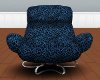 Blue Leopard Chair