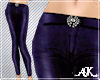 *Skinny satin purple