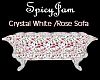 Crystal Sofa White/Rose