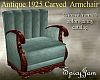 Antq 1925 Arm Chair LtBl