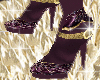 (MI) Purple & Gold Boots
