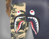O|Bape Shark Shorts navy