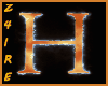 🔥 Fire Letter H