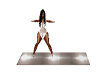 white yoga mat for 2