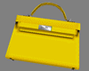 !    YELLOW  PURSE