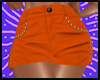 Rivet Mini Skirt Orange
