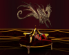 Red Dragon Round Bench