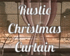 Rustic Christmas Curtain