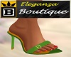 (B) Eleganza Green Heels