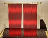 red animated curtains