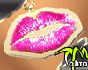 *TM Gold/Pink Lips Chain