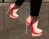 White Red High Heels