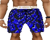 blue designer shorts