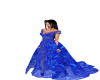 sky princes gown blue