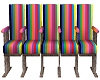 theater chairs striped