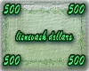(L) 500 lisnevash dollar