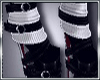 White warmer boots