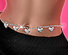 heart belly chain